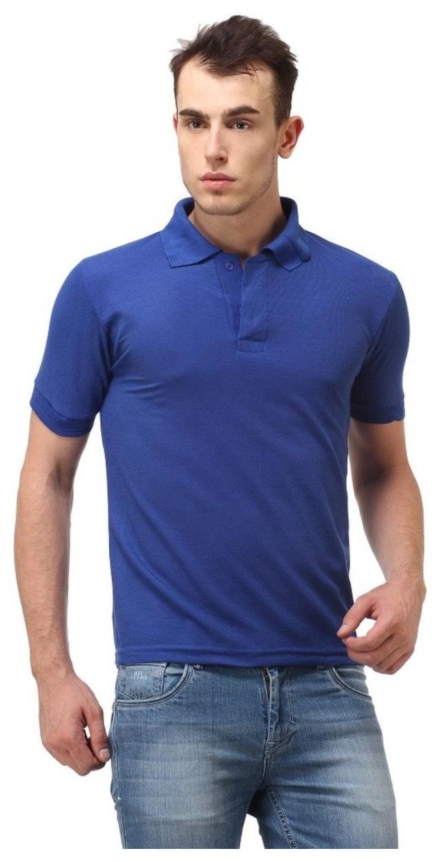 

Ansh Fashion Wear Men Blue Regular fit Cotton Polo collar T-Shirt - Pack Of 1