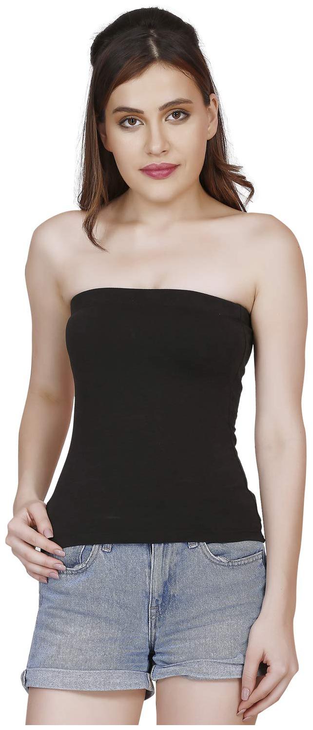 

Ansh Fashion Wear Women Cotton Tank Top Black color