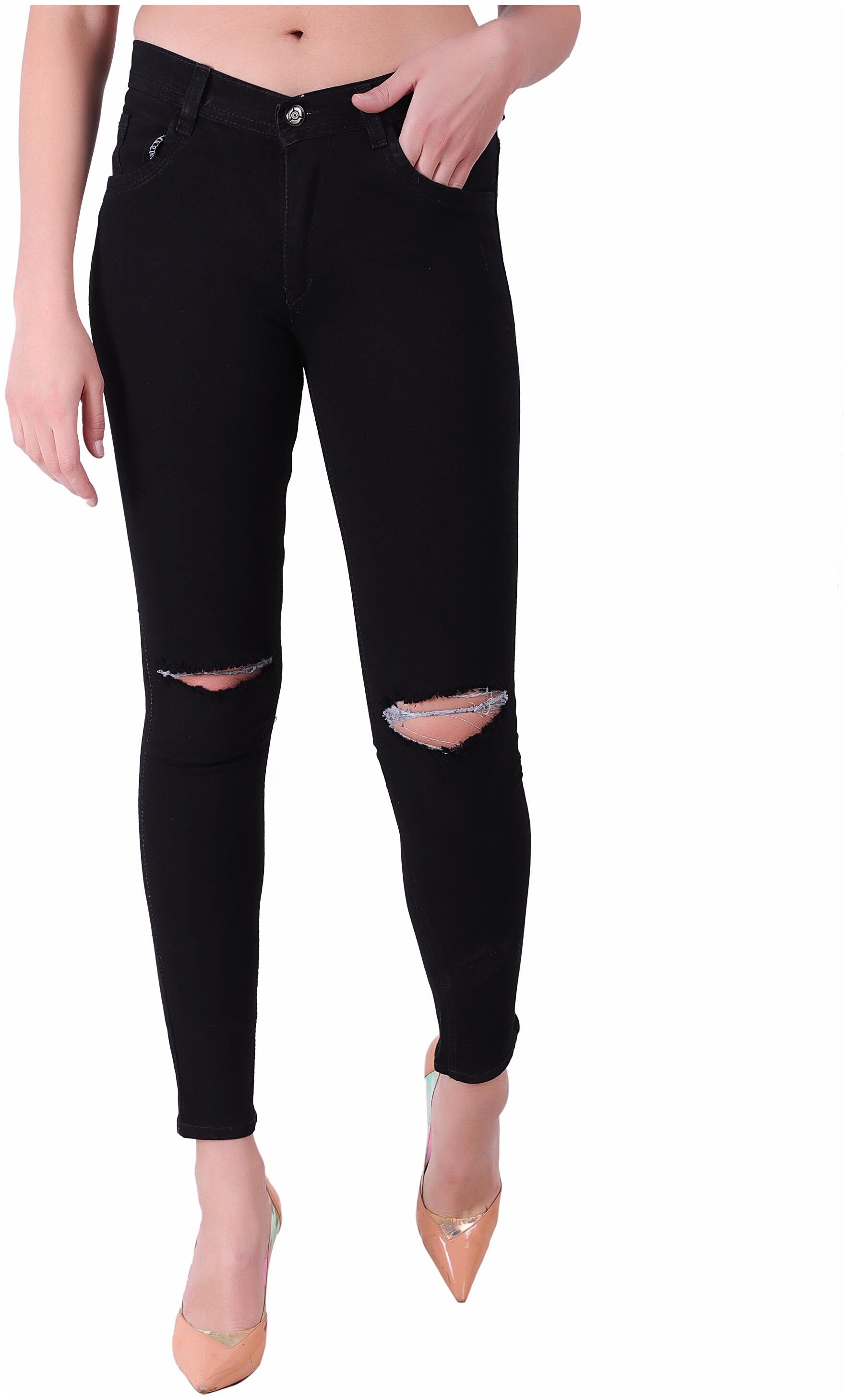 

Ansh Fashion Wear Women Black Straight fit Jeans