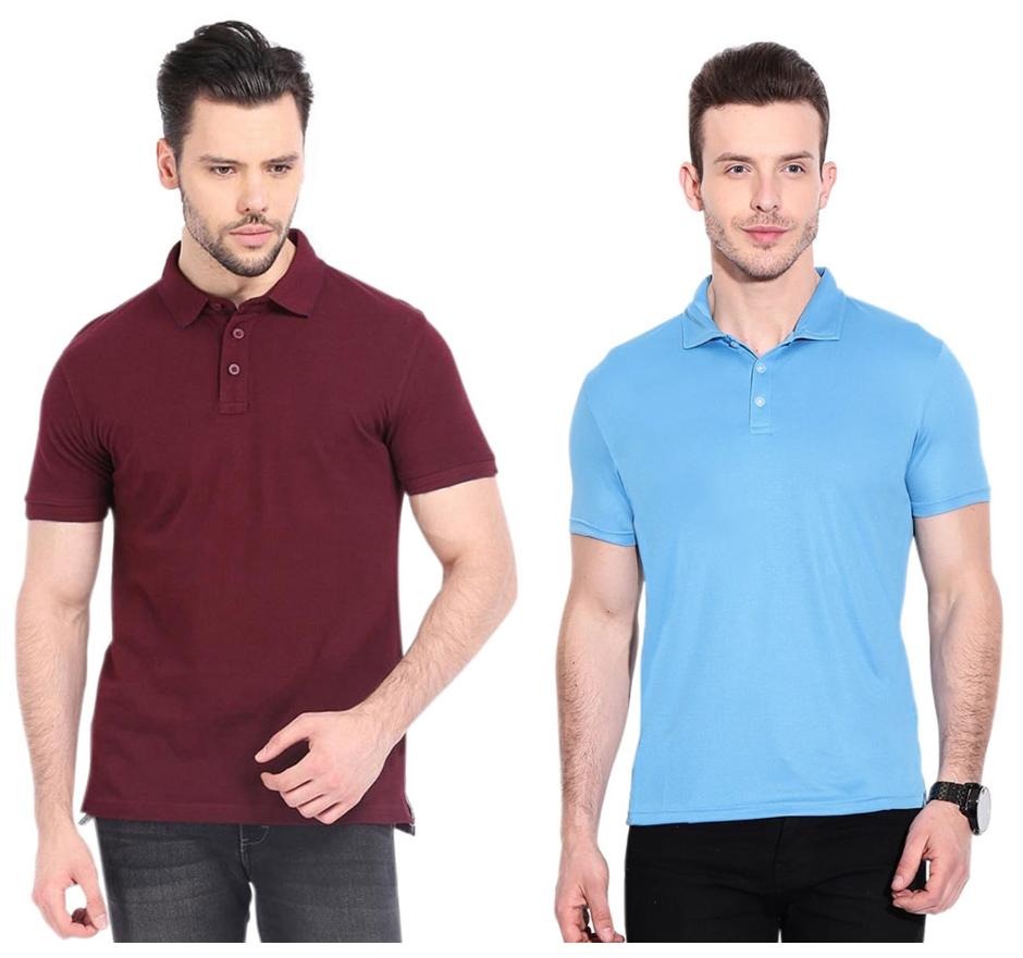 

Ansh Fashion Wear Men Maroon Regular fit Cotton Polo collar T-Shirt - Pack Of 1