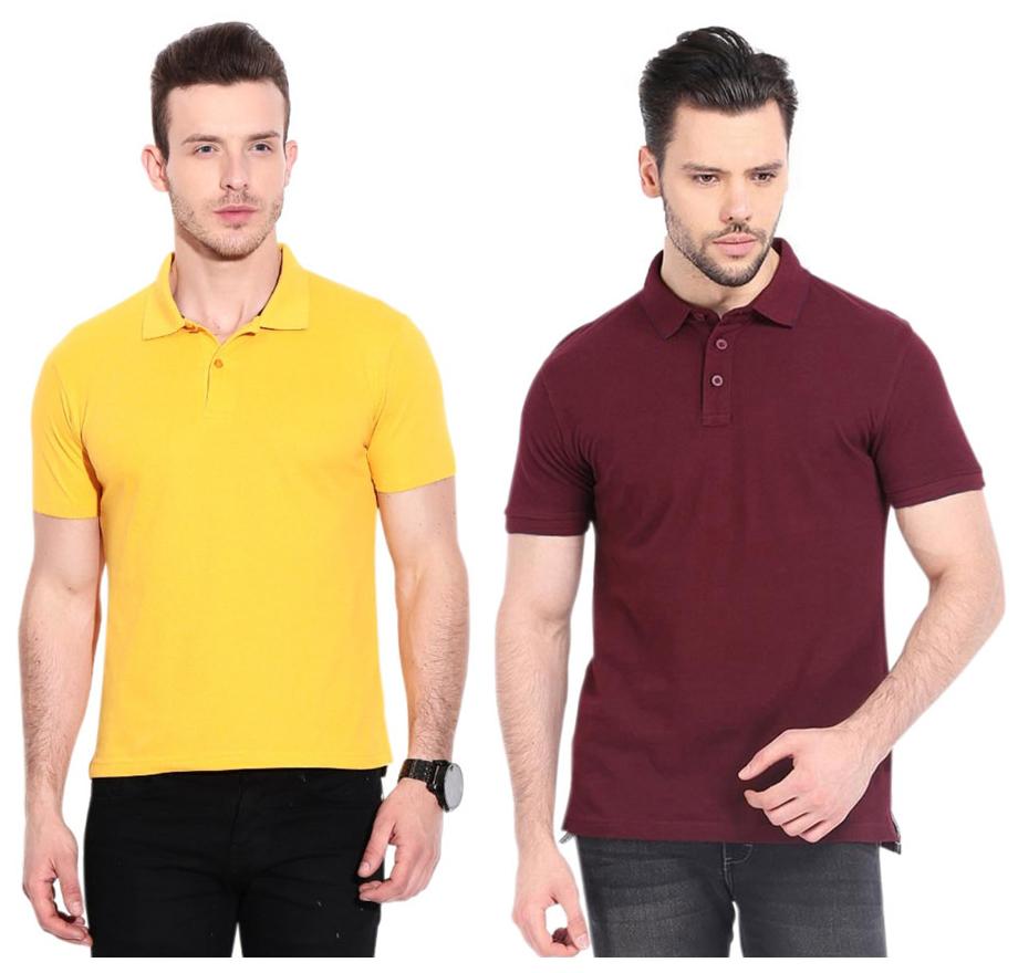 

Ansh Fashion Wear Men Yellow Regular fit Cotton Polo collar T-Shirt - Pack Of 1