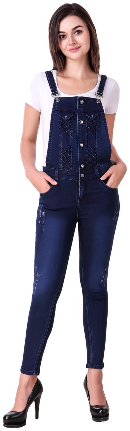 

Ansh Fashion Wear Solid Dungaree - Blue