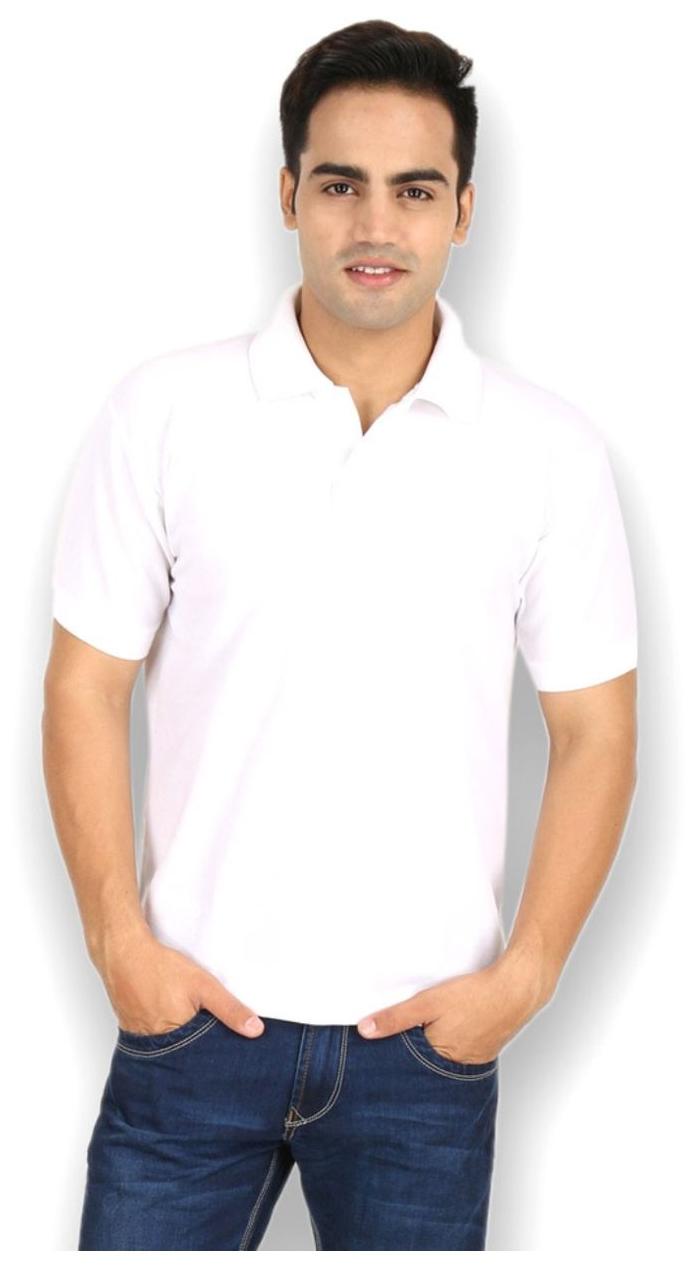 

Ansh Fashion Wear Men White Regular fit Cotton Polo collar T-Shirt - Pack Of 1