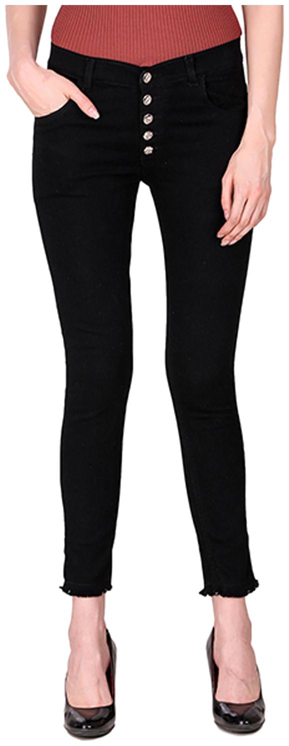 

Ansh Fashion Wear Women Black Straight fit Jeans