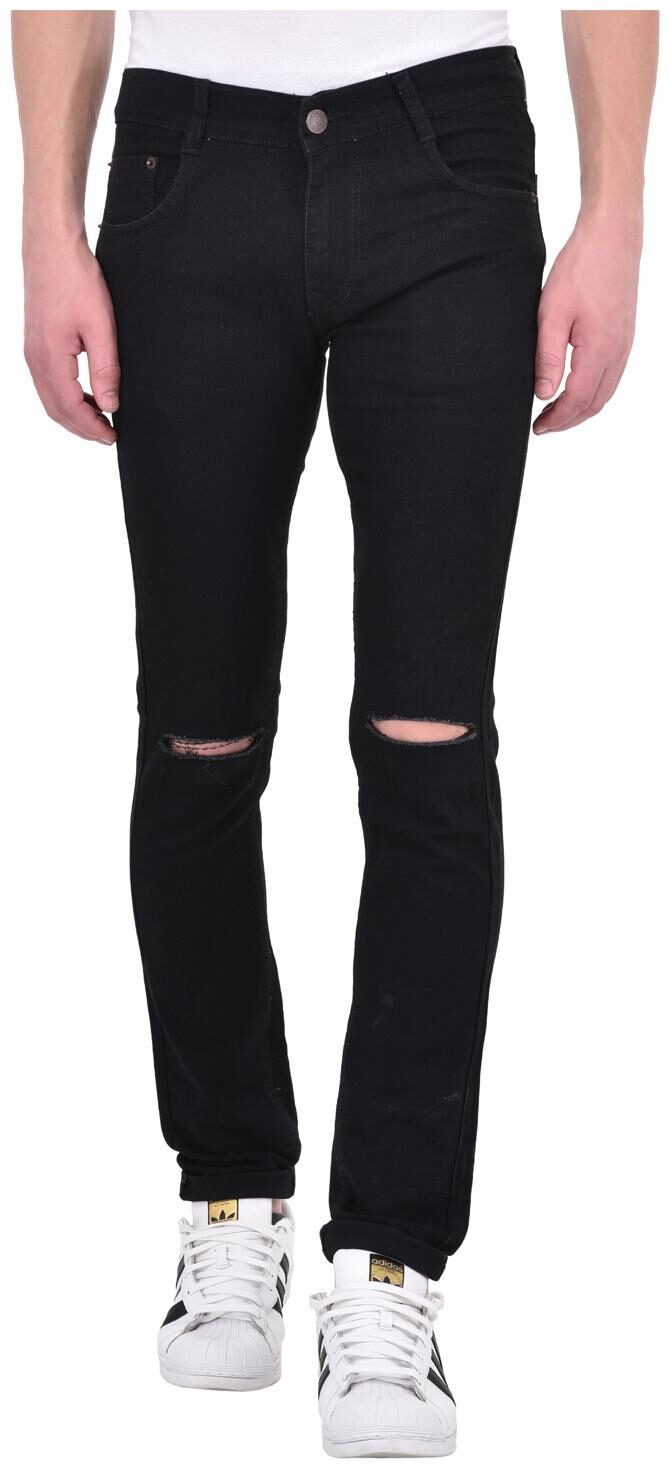 

Ansh Fashion Wear Men Black Regular Fit Jeans