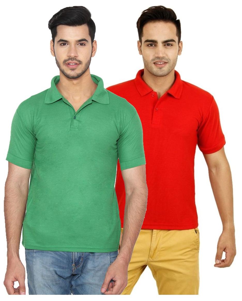 

Ansh Fashion Wear Men Green Regular fit Cotton Polo collar T-Shirt - Pack Of 1