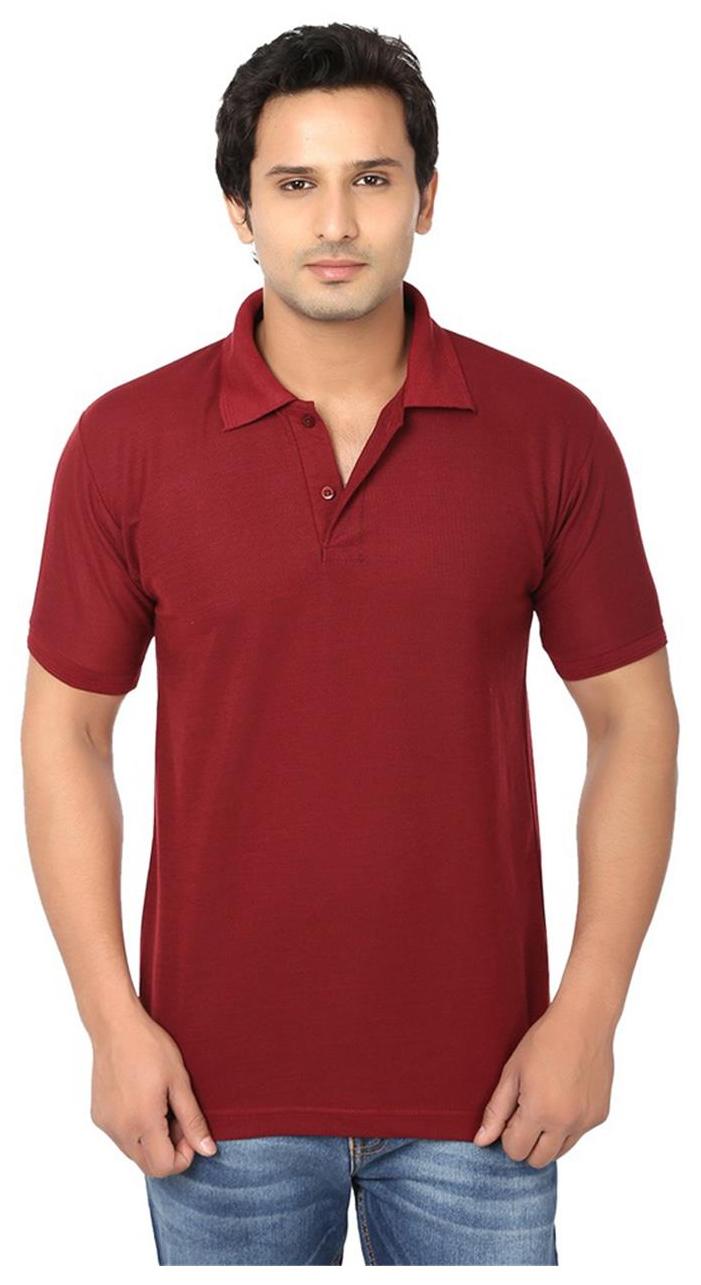 

Ansh Fashion Wear Men Maroon Regular fit Cotton Polo collar T-Shirt - Pack Of 1