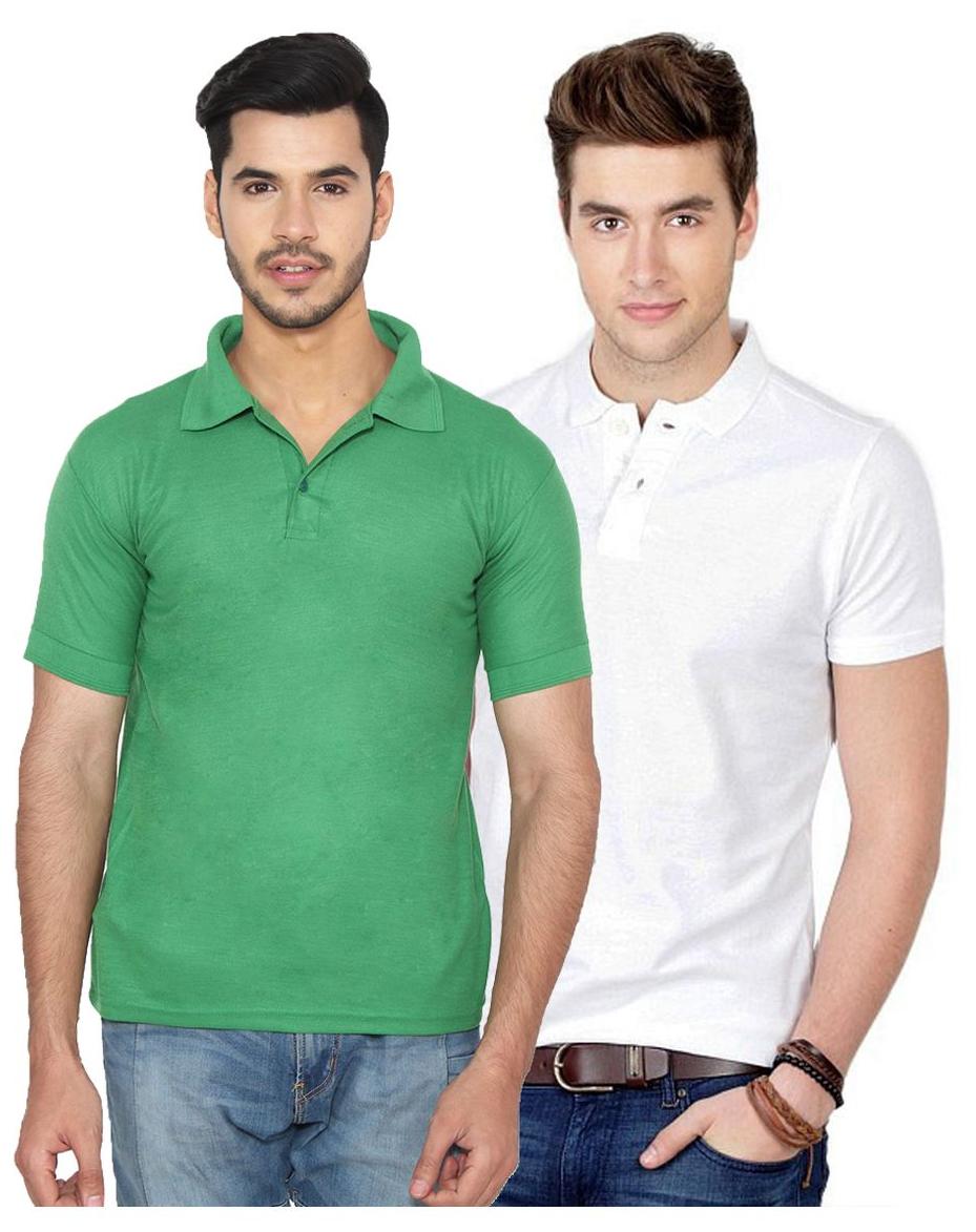 

Ansh Fashion Wear Men Green Regular fit Cotton Polo collar T-Shirt - Pack Of 1