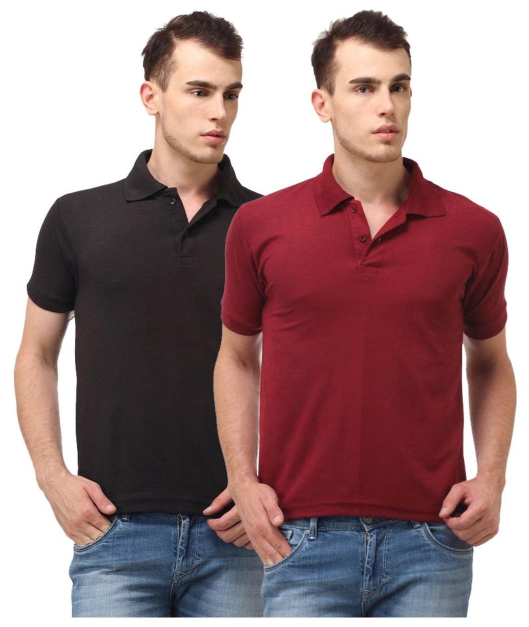 

Ansh Fashion Wear Men Multi Regular fit Cotton Polo collar T-Shirt - Pack Of 2