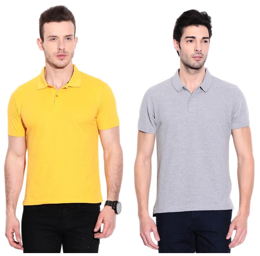 

Ansh Fashion Wear Men Yellow Regular fit Cotton Polo collar T-Shirt - Pack Of 1