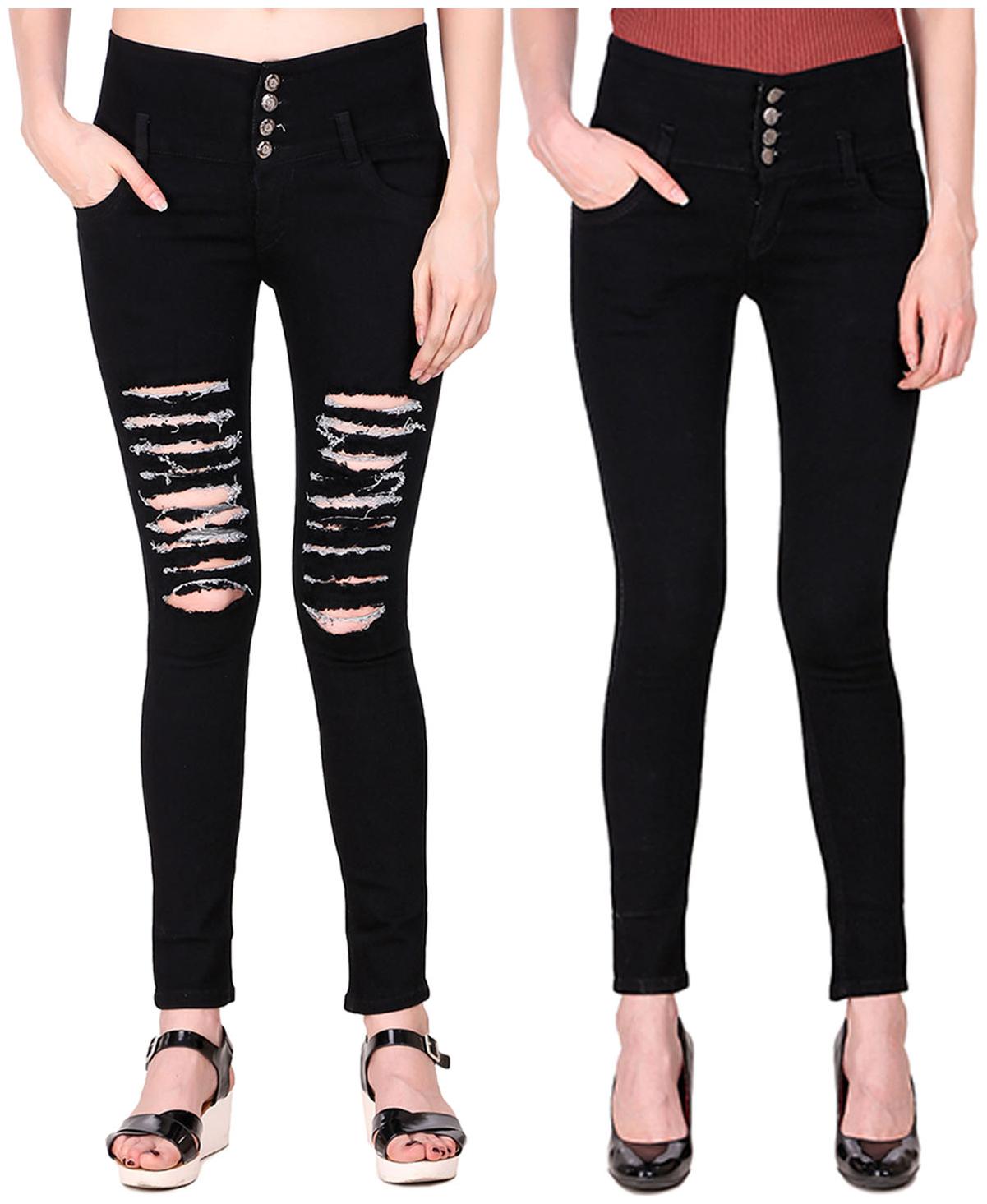 

Ansh Fashion Wear Women Black Straight fit Jeans