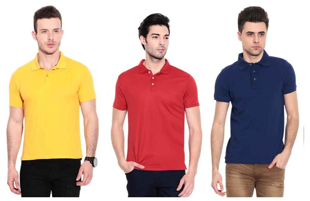 

Ansh Fashion Wear Men Yellow Regular fit Cotton Polo collar T-Shirt - Pack Of 3