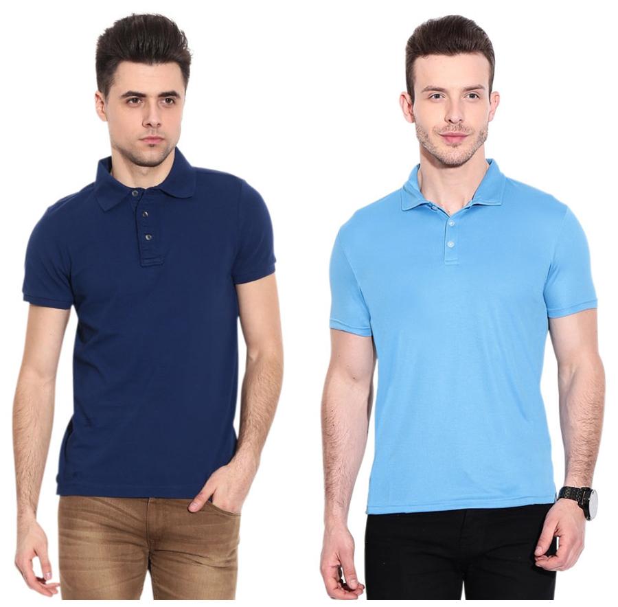 

Ansh Fashion Wear Men Blue Regular fit Cotton Polo collar T-Shirt - Pack Of 1