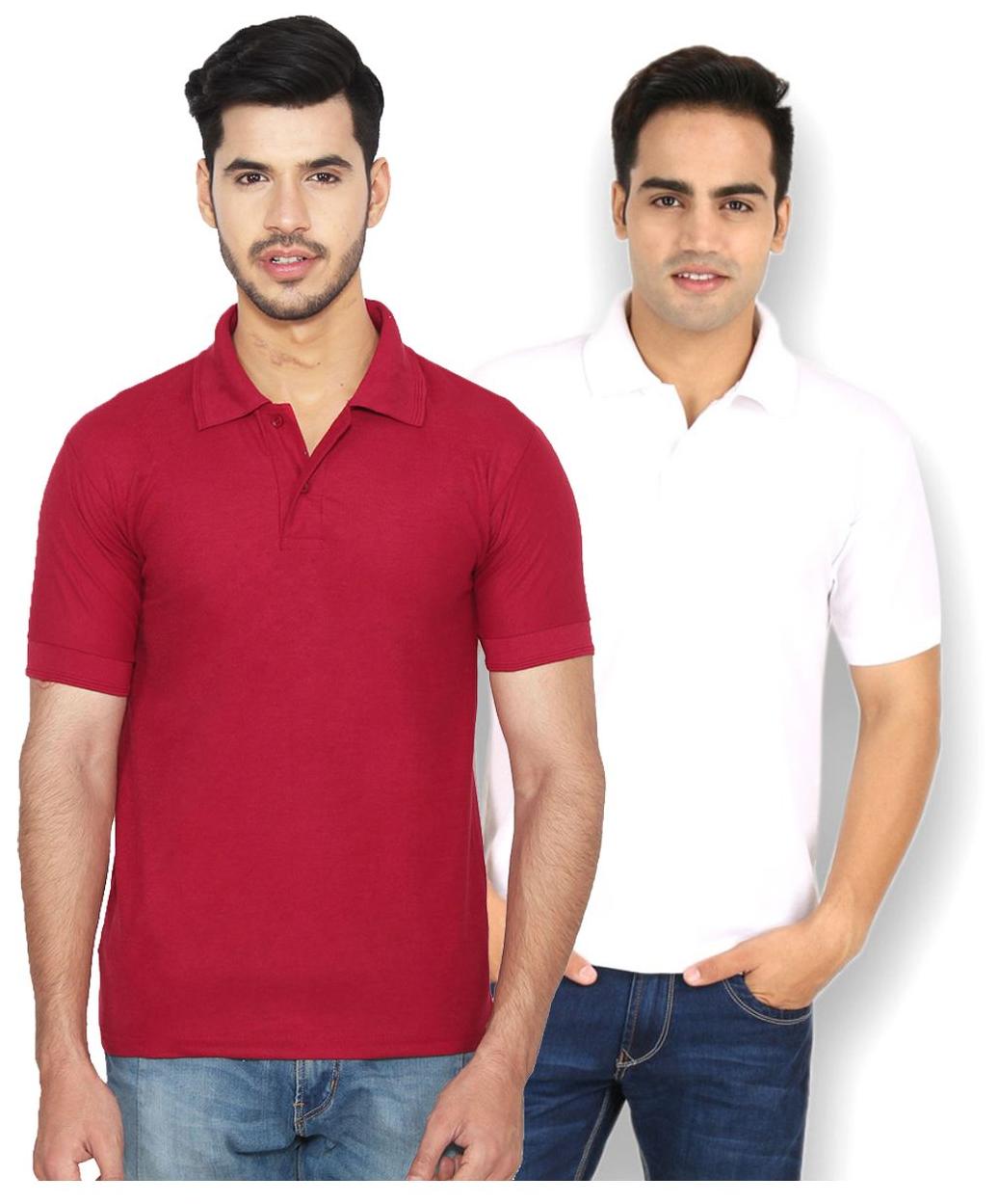 

Ansh Fashion Wear Men Multi Regular fit Cotton Polo collar T-Shirt - Pack Of 2