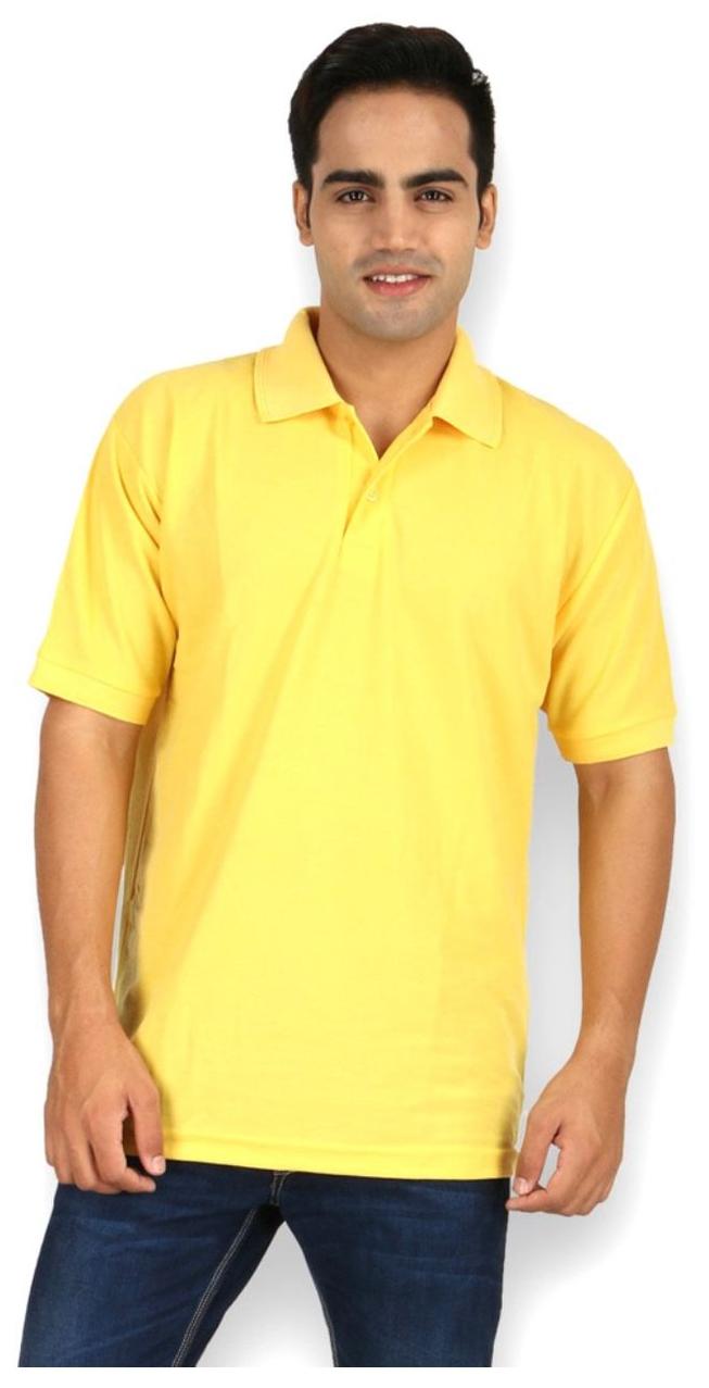 

Ansh Fashion Wear Men Yellow Regular fit Cotton Polo collar T-Shirt - Pack Of 1