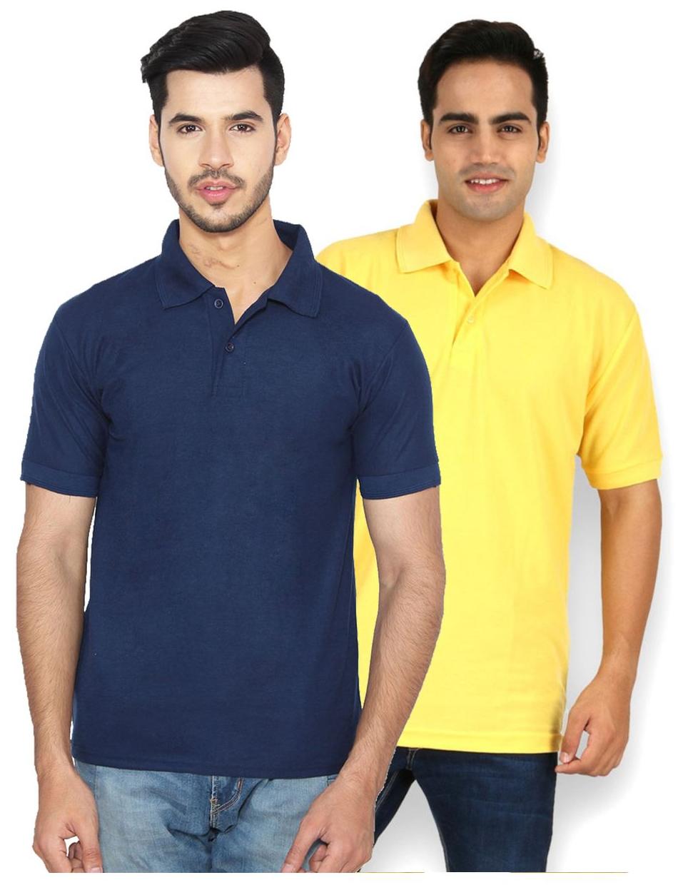

Ansh Fashion Wear Men Blue Regular fit Cotton Polo collar T-Shirt - Pack Of 1