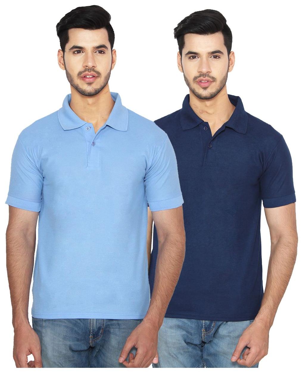 

Ansh Fashion Wear Men Multi Regular fit Cotton Polo collar T-Shirt - Pack Of 2