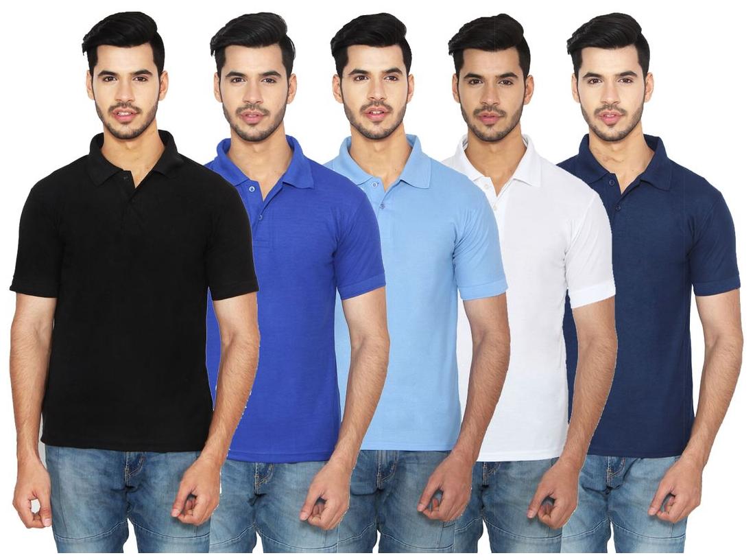 

Ansh Fashion Wear Men Multi Regular fit Cotton Polo collar T-Shirt - Pack Of 1