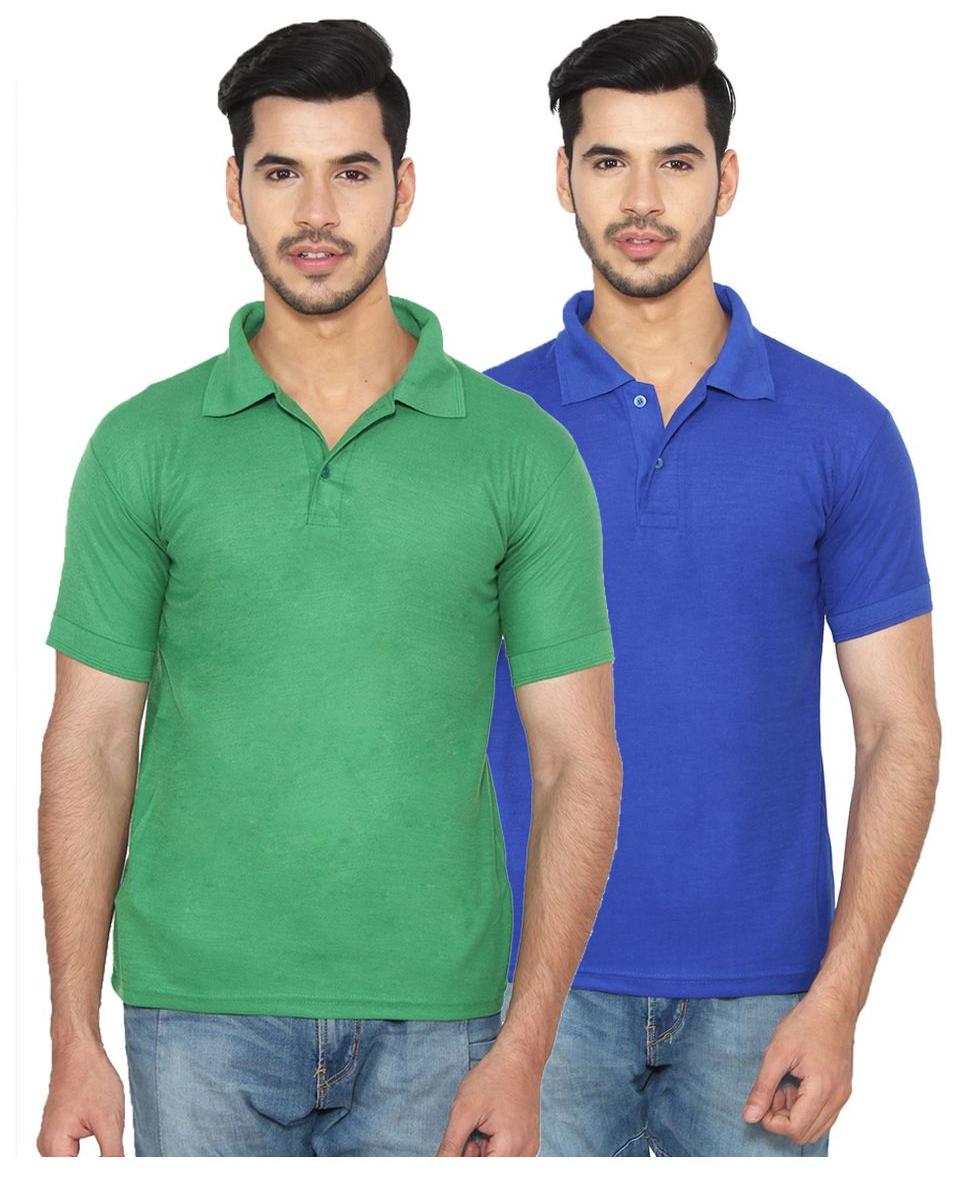 

Ansh Fashion Wear Men Multi Regular fit Cotton Polo collar T-Shirt - Pack Of 2