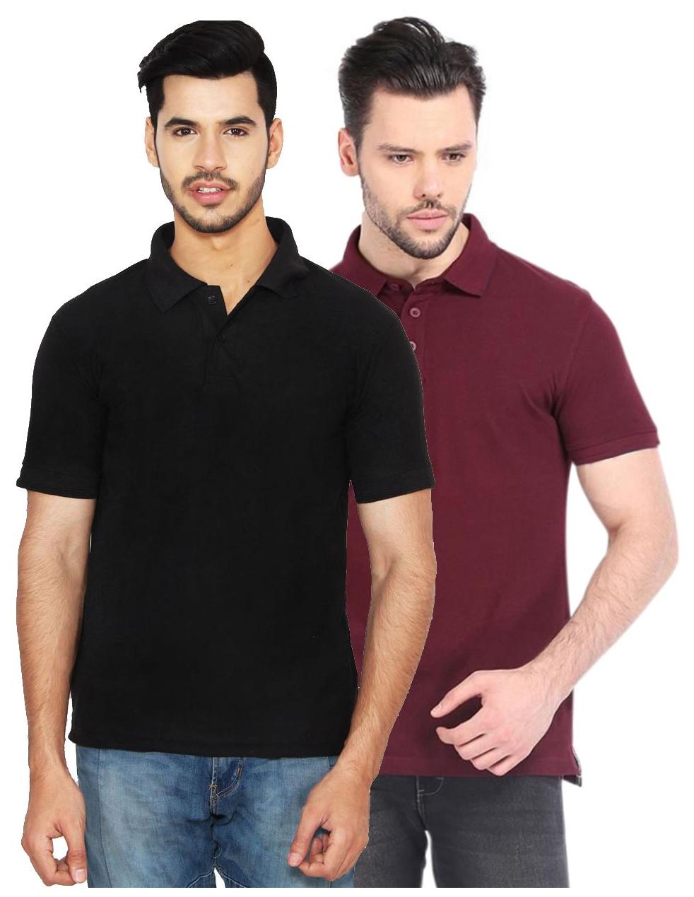 

Ansh Fashion Wear Men Black Loose fit Cotton Polo collar T-Shirt - Pack Of 1