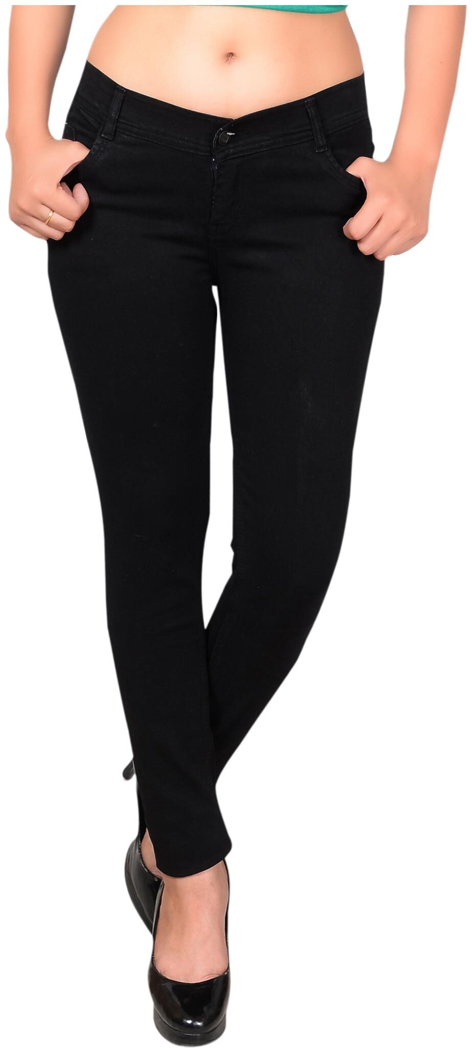 

Ansh Fashion Wear Women Black Straight fit Jeans