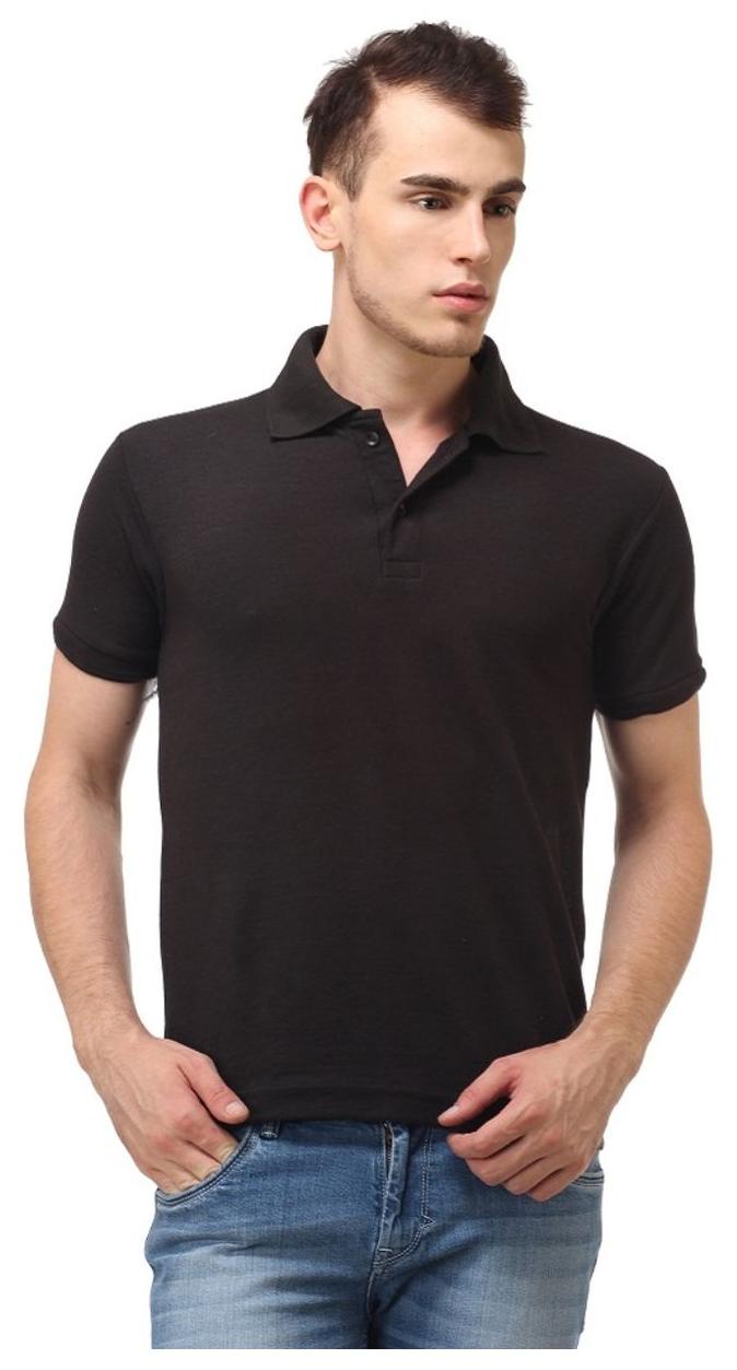 

Ansh Fashion Wear Men Black Regular fit Cotton Polo collar T-Shirt - Pack Of 1