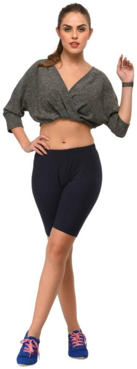 

Ansh Fashion Wear Women Solid Sport shorts - Black