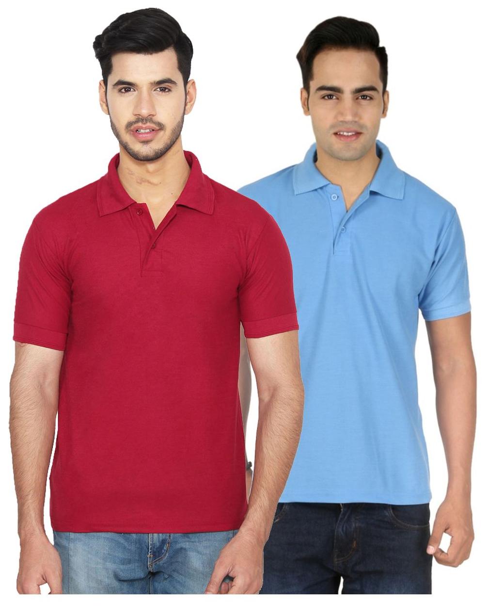 

Ansh Fashion Wear Men s Cotton Blend Polo T-Shirt Pack Of 2