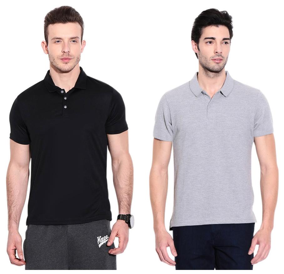 

Ansh Fashion Wear Men Multi Regular fit Cotton Polo collar T-Shirt - Pack Of 2