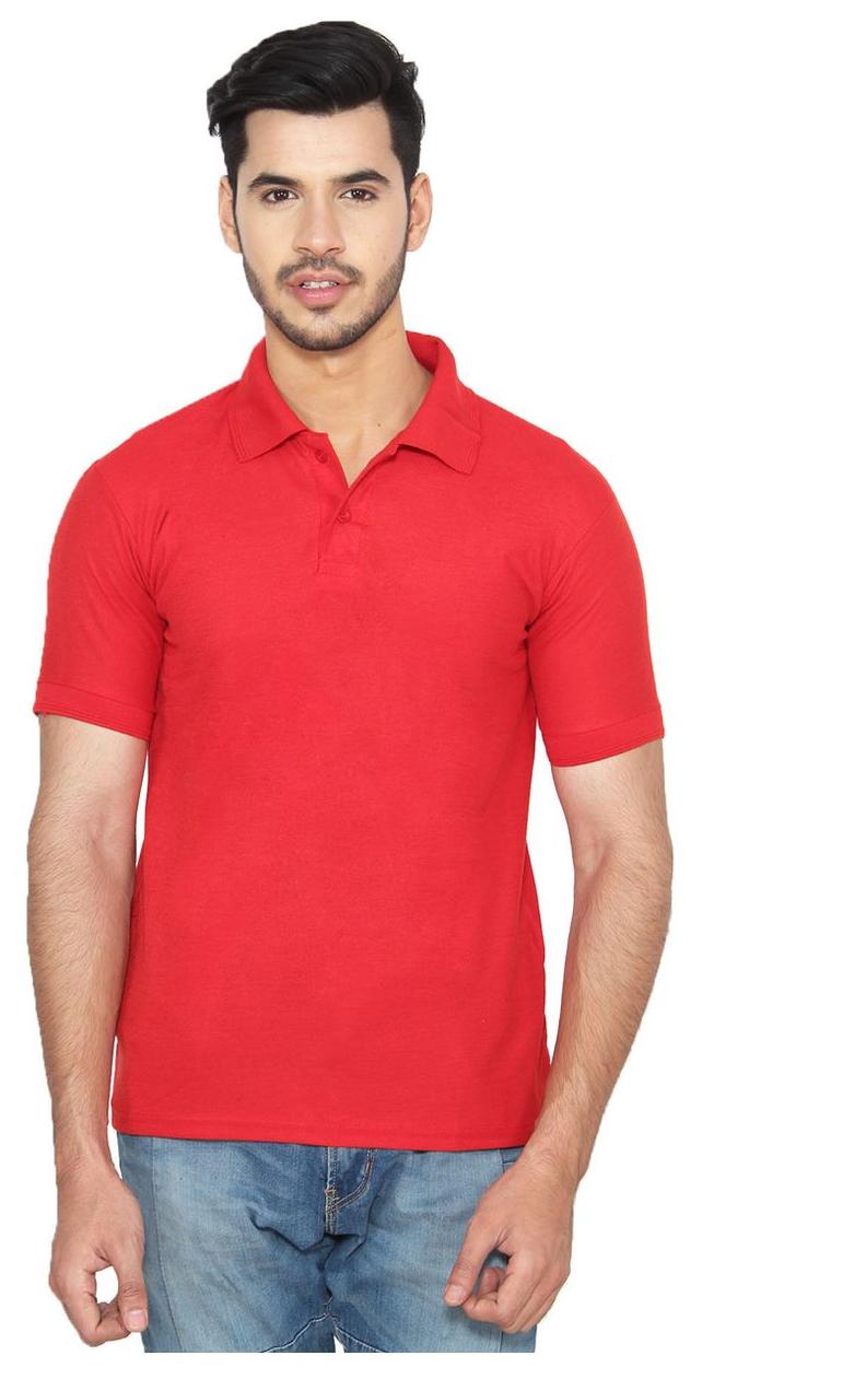 

Ansh Fashion Wear Men Red Regular fit Cotton Polo collar T-Shirt - Pack Of 1