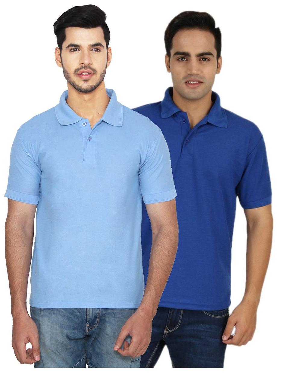

Ansh Fashion Wear Men Blue Regular fit Cotton Polo collar T-Shirt - Pack Of 1