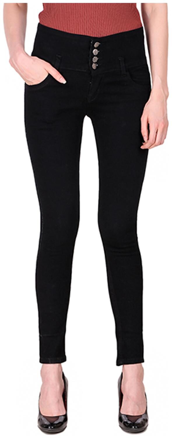 

Ansh Fashion Wear Women Black Straight fit Jeans