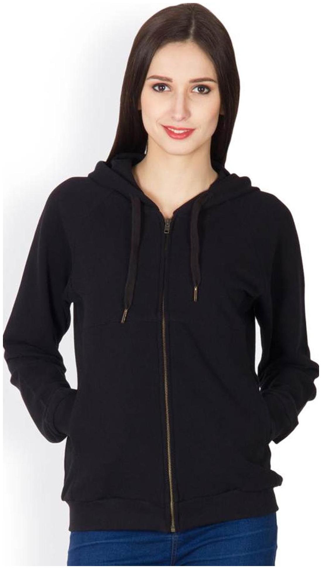 

Ansh Fashion Wear Black Cotton Blend Hoodie