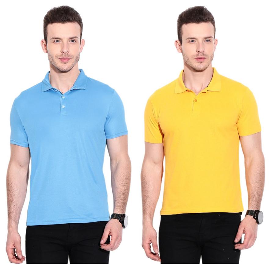 

Ansh Fashion Wear Men Multi Regular fit Cotton Polo collar T-Shirt - Pack Of 2