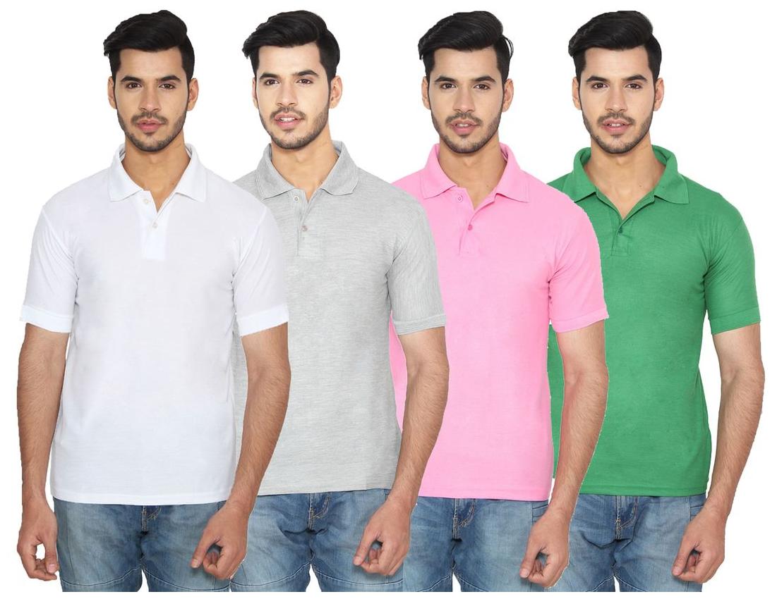 

Ansh Fashion Wear Men Multi Regular fit Cotton Polo collar T-Shirt - Pack Of 1