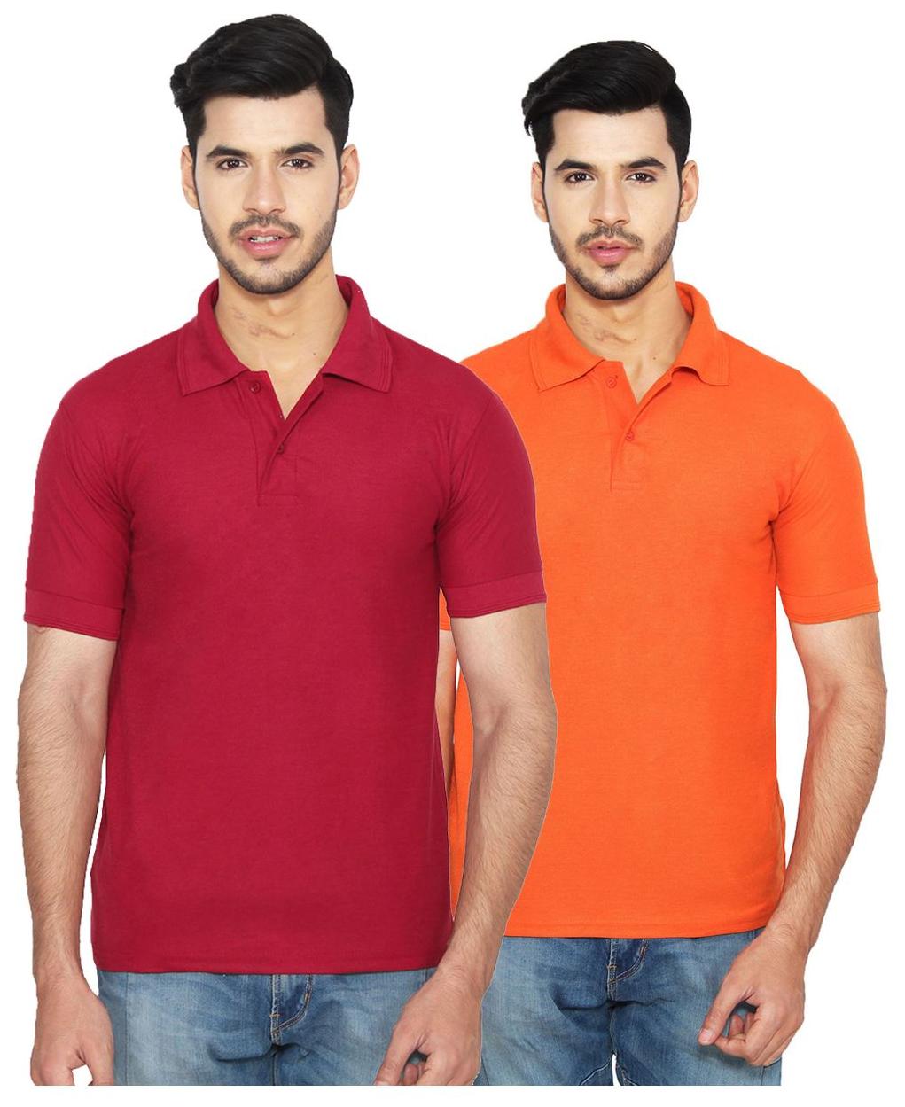 

Ansh Fashion Wear Men Maroon Regular fit Cotton Polo collar T-Shirt - Pack Of 2