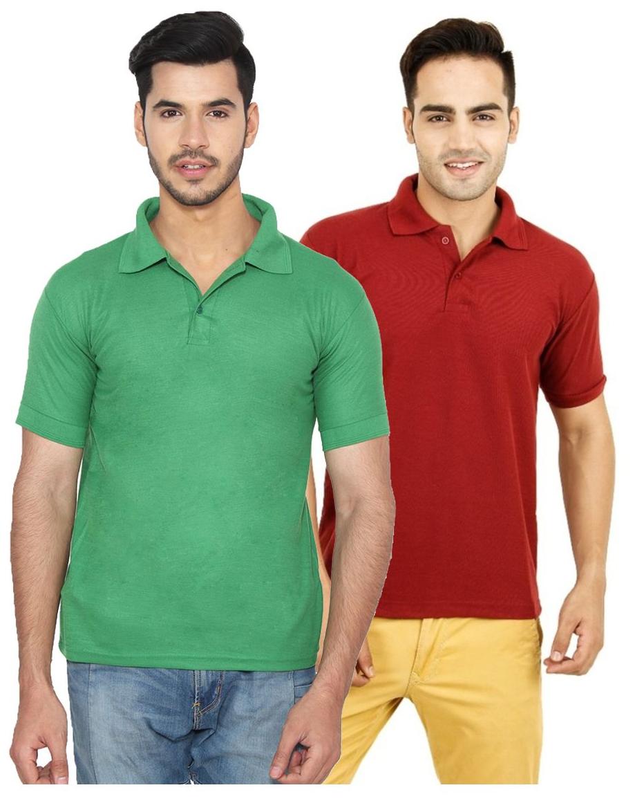 

Ansh Fashion Wear Men Green Regular fit Cotton Polo collar T-Shirt - Pack Of 1