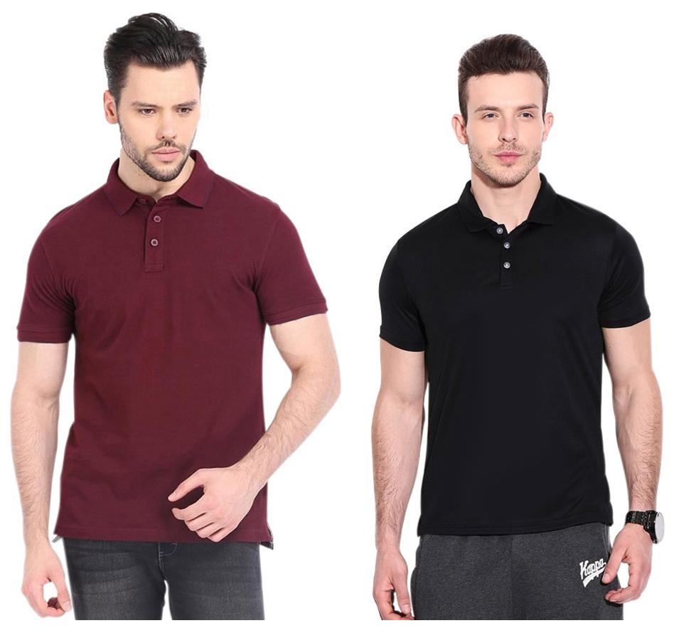 

Ansh Fashion Wear Men Multi Regular fit Cotton Polo collar T-Shirt - Pack Of 1