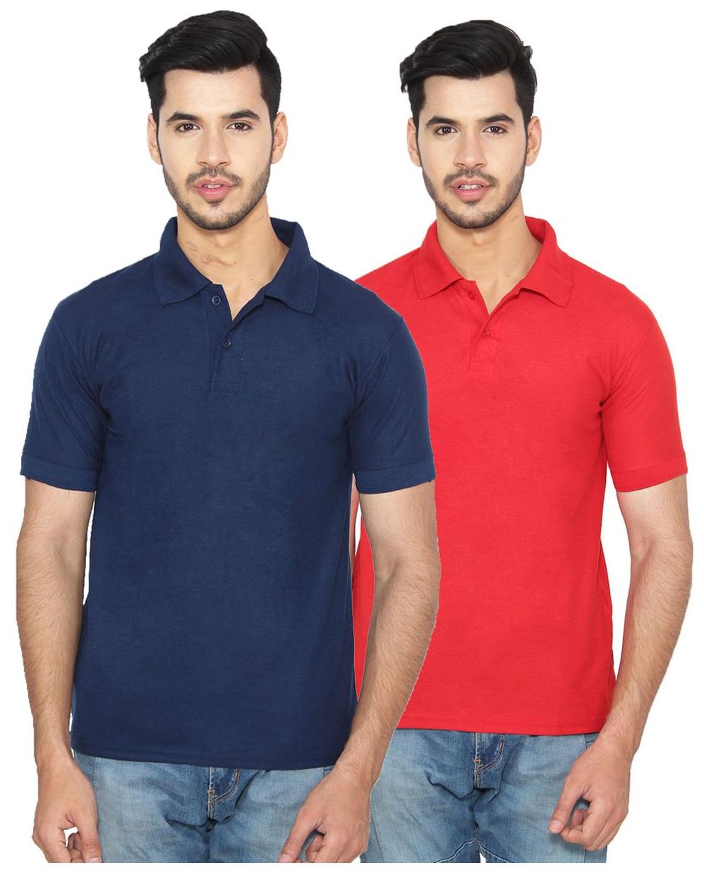 

Ansh Fashion Wear Men Blue Regular fit Cotton Polo collar T-Shirt - Pack Of 1