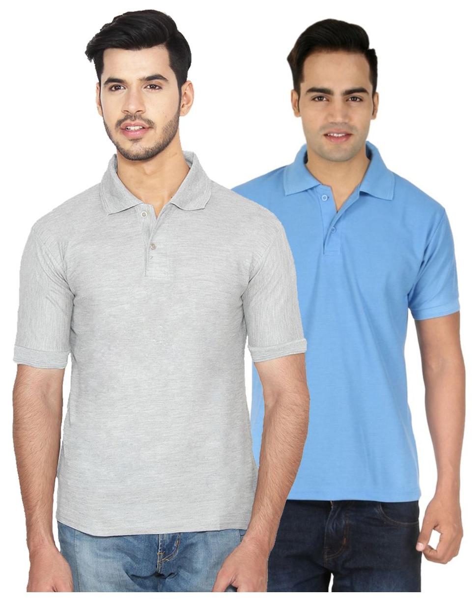 

Ansh Fashion Wear Men Grey Regular fit Cotton Polo collar T-Shirt - Pack Of 1
