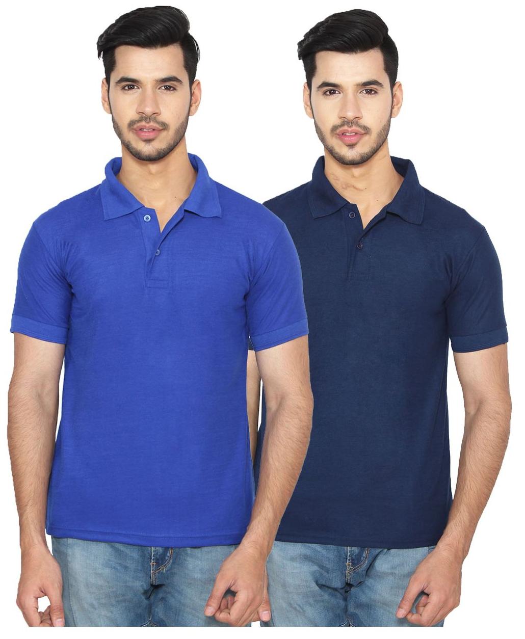 

Ansh Fashion Wear Men Multi Regular fit Cotton Polo collar T-Shirt - Pack Of 2