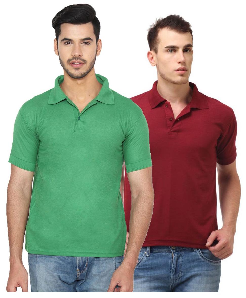 

Ansh Fashion Wear Men Green Regular fit Cotton Polo collar T-Shirt - Pack Of 1