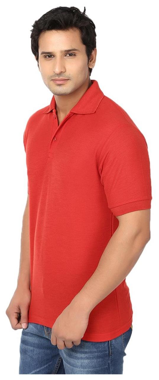 

Ansh Fashion Wear Men Red Regular fit Cotton Polo collar T-Shirt - Pack Of 1