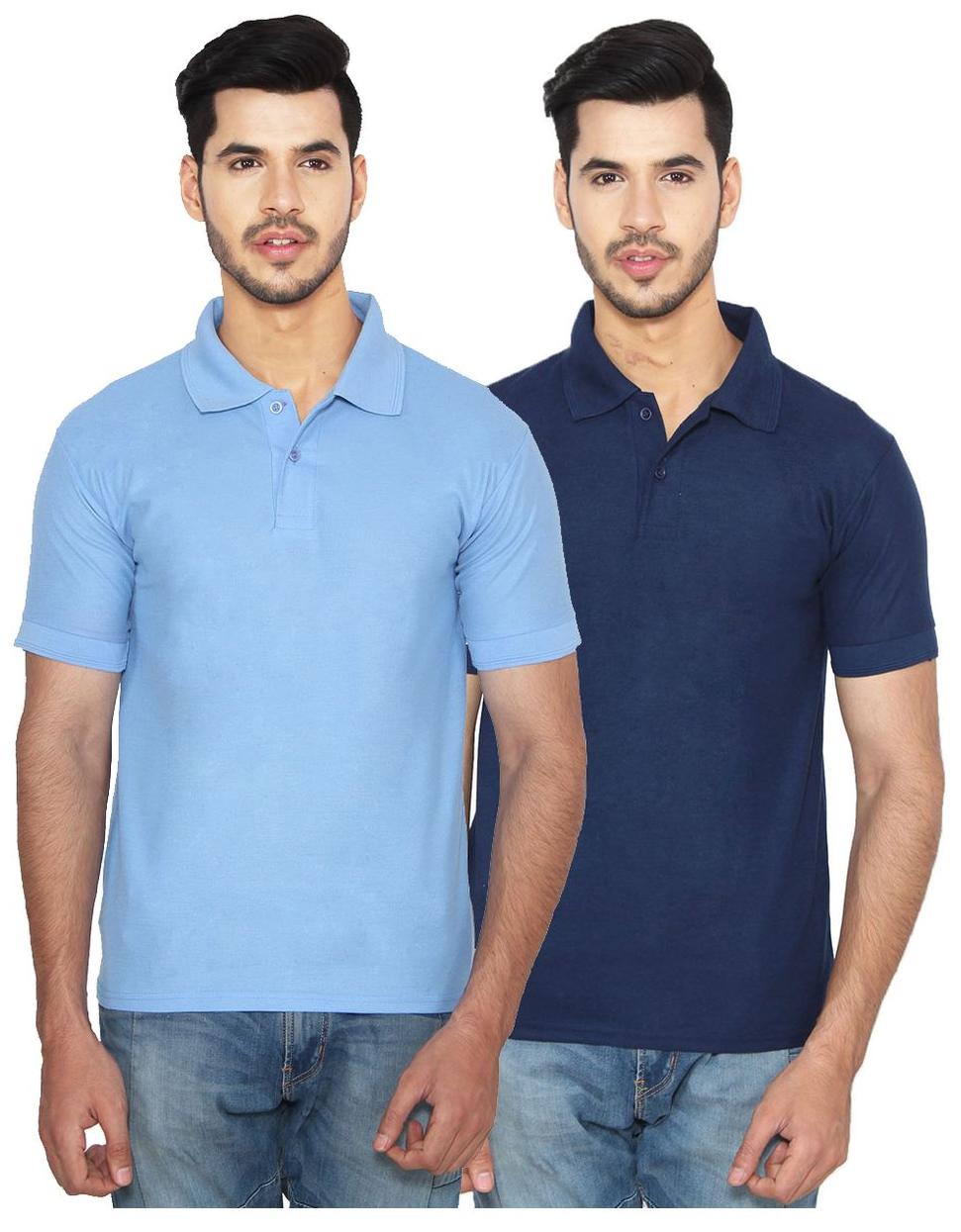 

Ansh Fashion Wear Men s Cotton Blend Polo T-Shirt Pack Of 2
