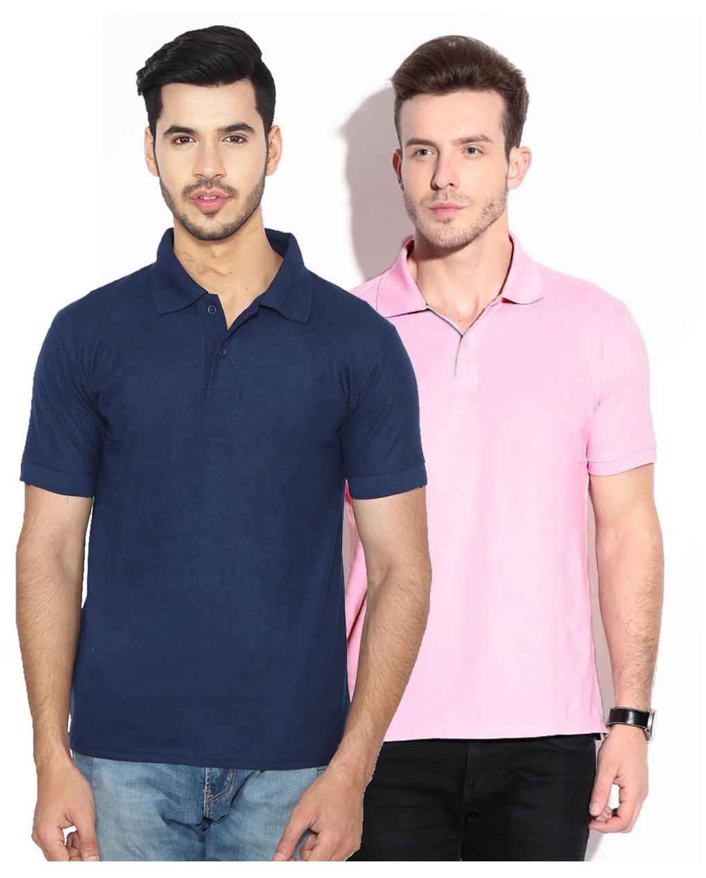 

Ansh Fashion Wear Men Multi Regular fit Cotton Polo collar T-Shirt - Pack Of 2