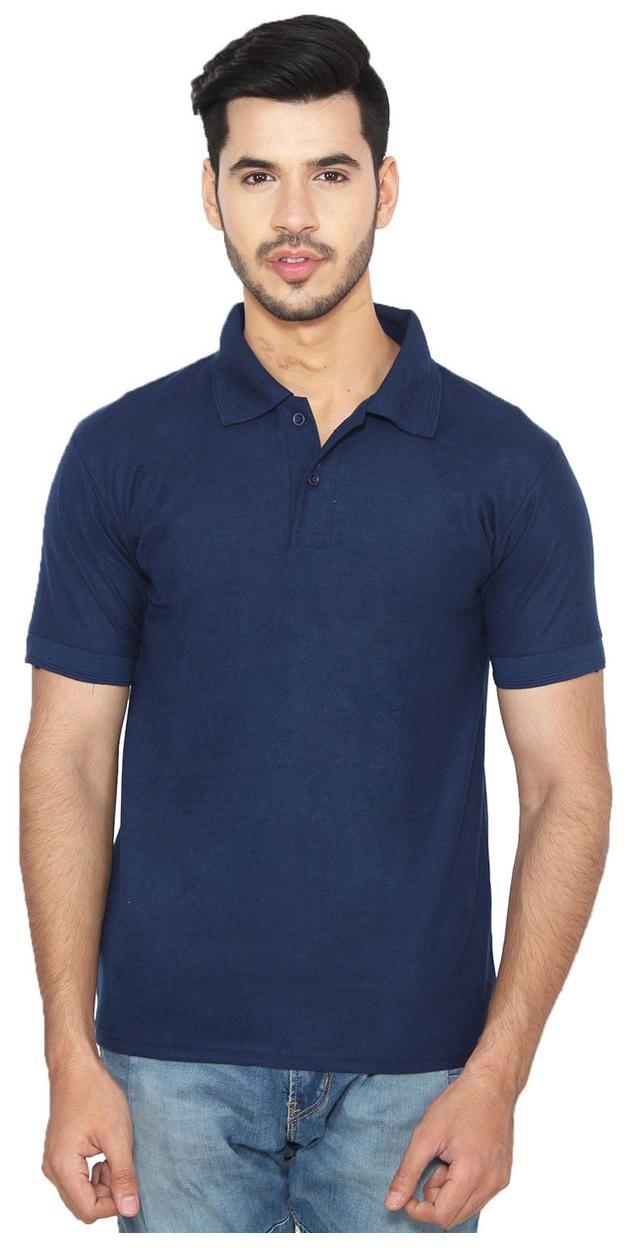 

Ansh Fashion Wear Men Blue Regular fit Cotton Polo collar T-Shirt - Pack Of 1