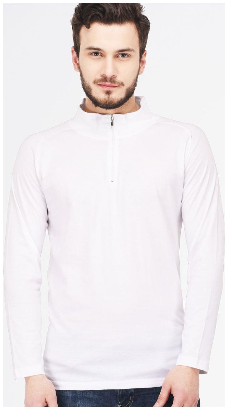 

Ap pulse Men White Regular fit Cotton Mandarin collar T-Shirt - Pack Of 1