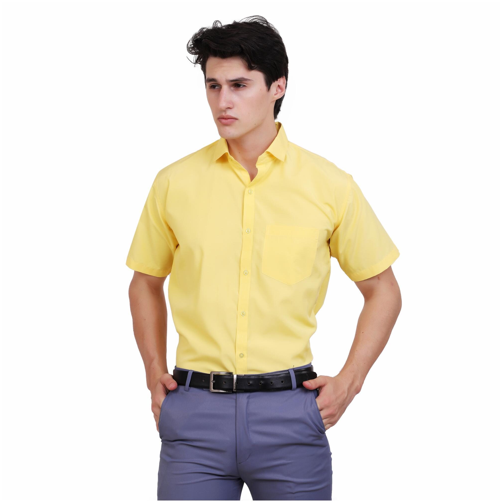 

APPEL TOUCH Men Regular fit Formal Shirt - Yellow