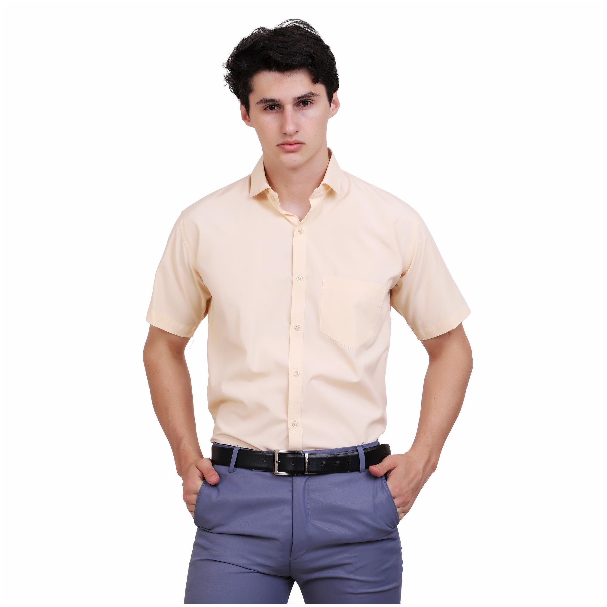 

APPEL TOUCH Men Regular fit Formal Shirt - Beige