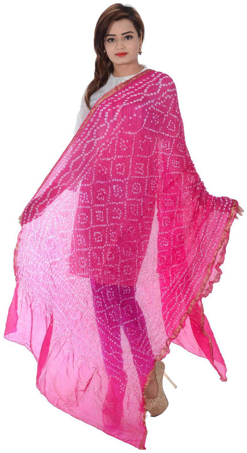 

Apratim Women Bandhani Art Silk Dupatta 2 4 m